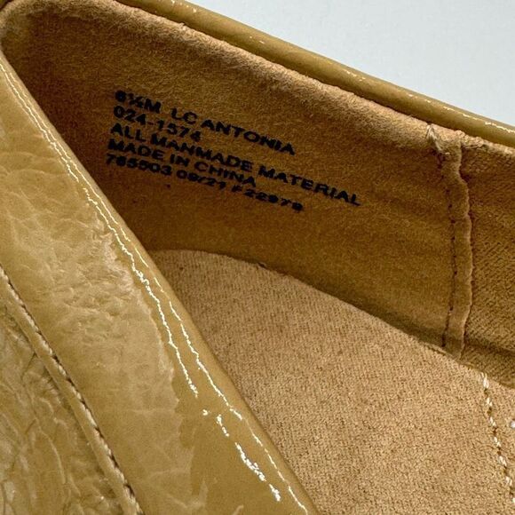 Liz Claiborne Womens 6.5 Antonia Tan Faux Patent  Slip On Casual Loafers Shoes $ - Picture 9 of 9